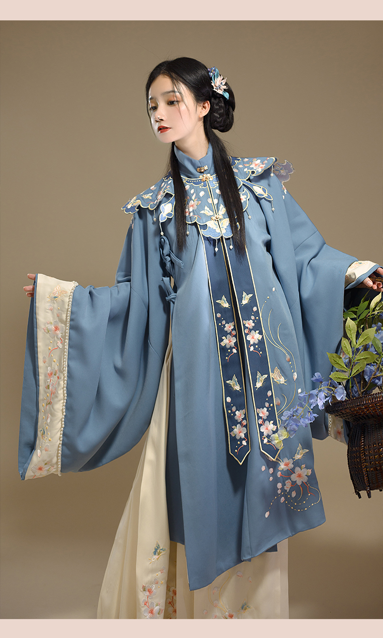 bianyemu汉服女明制云肩立领长袄风绣马面裙单件马面裙s