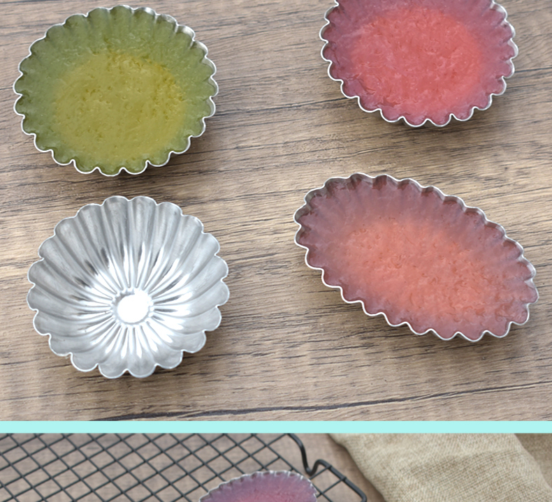 钵仔糕模具摆摊工具商用马蹄糕菊花盏米糕果冻蛋挞耐高温重复使用 v61