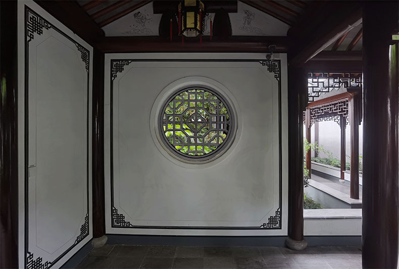 砖雕院墙花窗届承圆形镂空窗花砖雕仿古砖雕古建中式庭院围墙装饰挂件