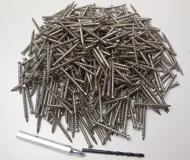 实木地板钉 304不锈钢高级地板防松钉螺纹小头十字地板钉钉sn5861