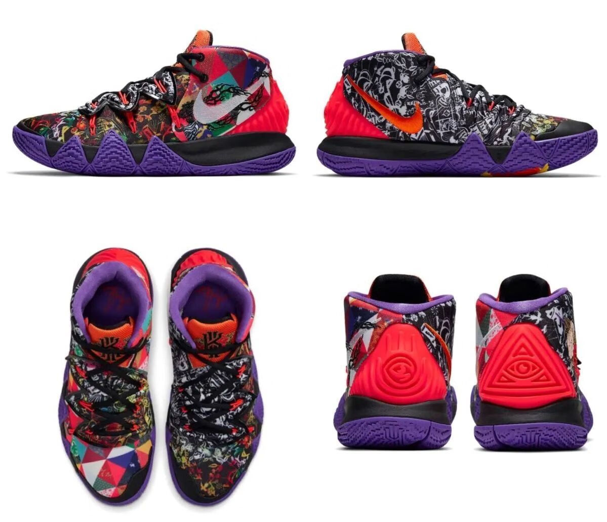 【官方旗舰店】欧文s2灭世纯原篮球鞋扎染鸳鸯合体中国年白蓝实战耐磨