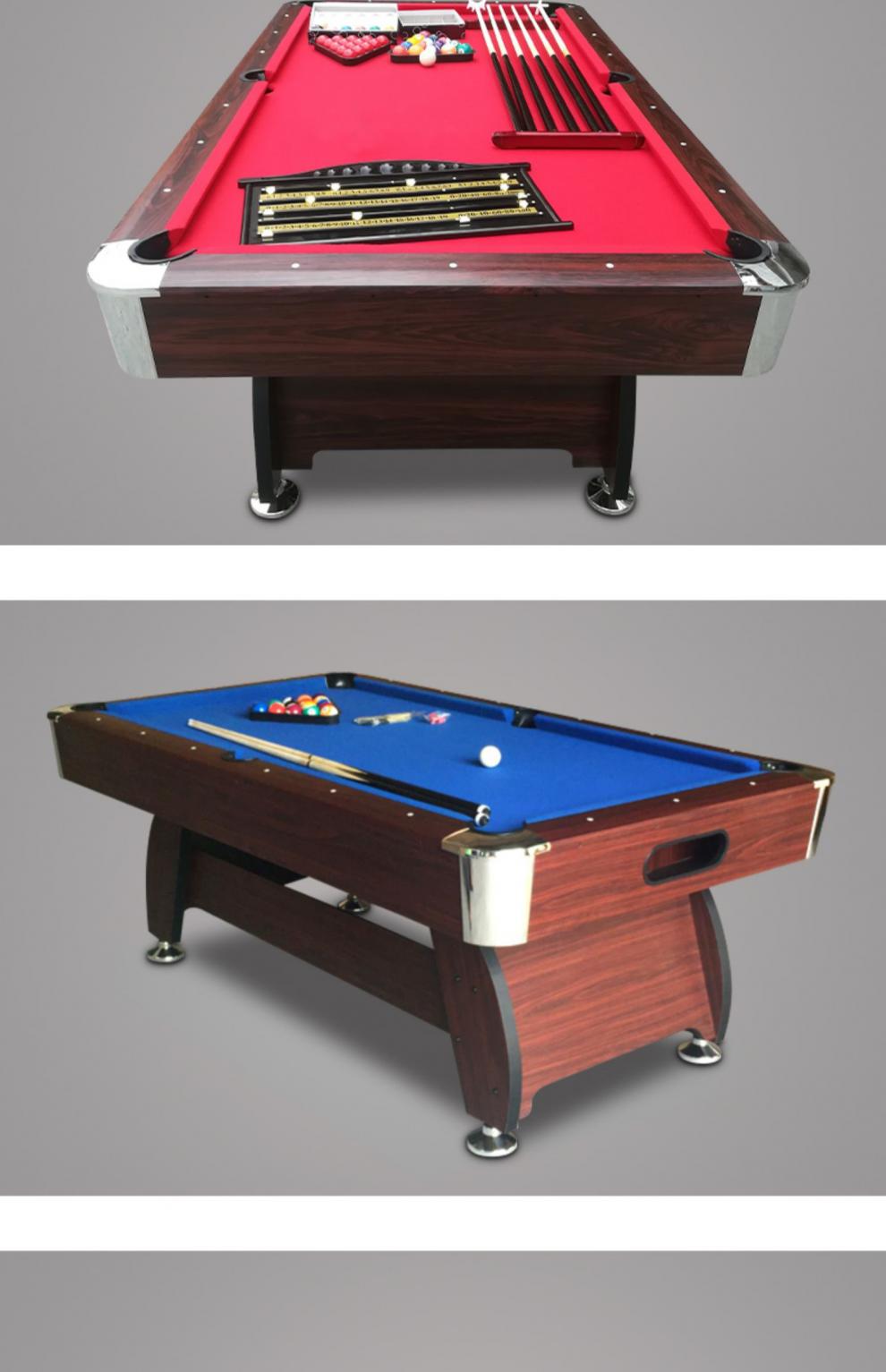 乔氏台球桌斯诺克室内台球桌家用标准型成人美式桌球台室内自动回球