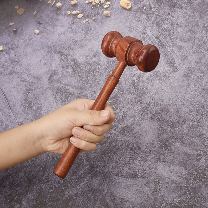 法官锤法官锤儿童抓周实木小锤子用品按摩锤玩具小木锤子拍卖锤儿童