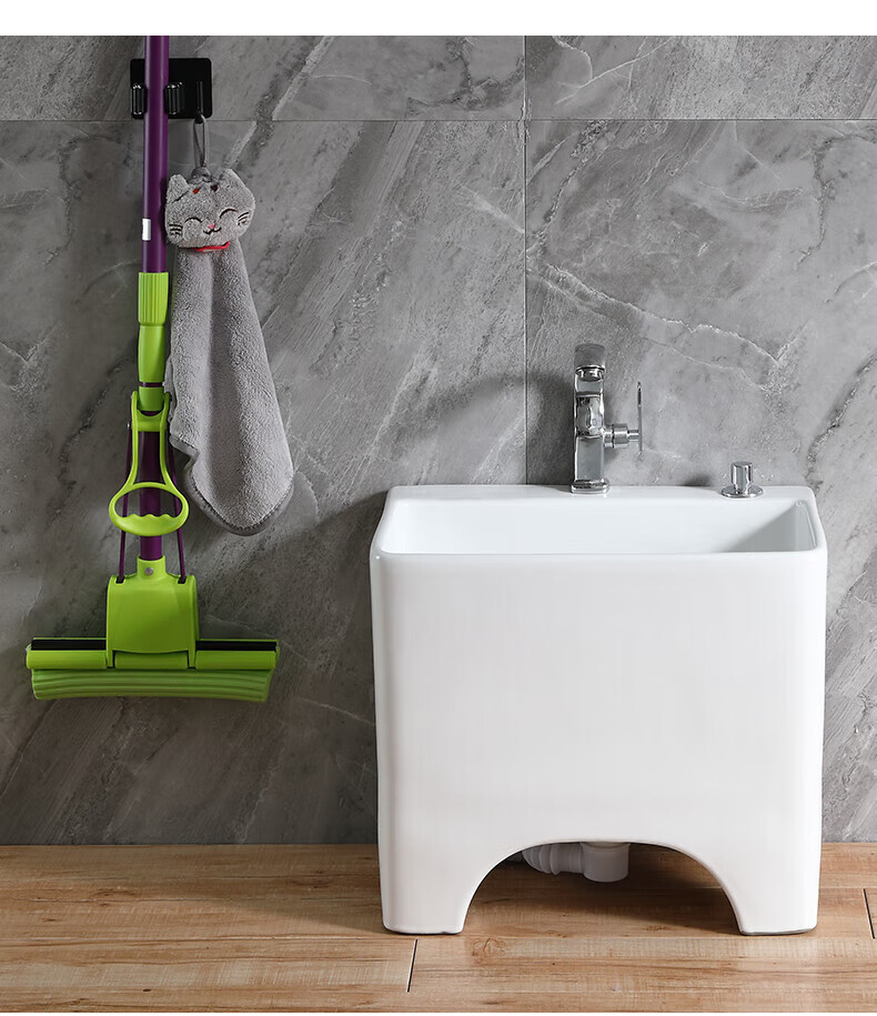 日本卫浴toto洗拖把池台卫生间地盆拖布池水漕家用龙头孔一体墩布盆池