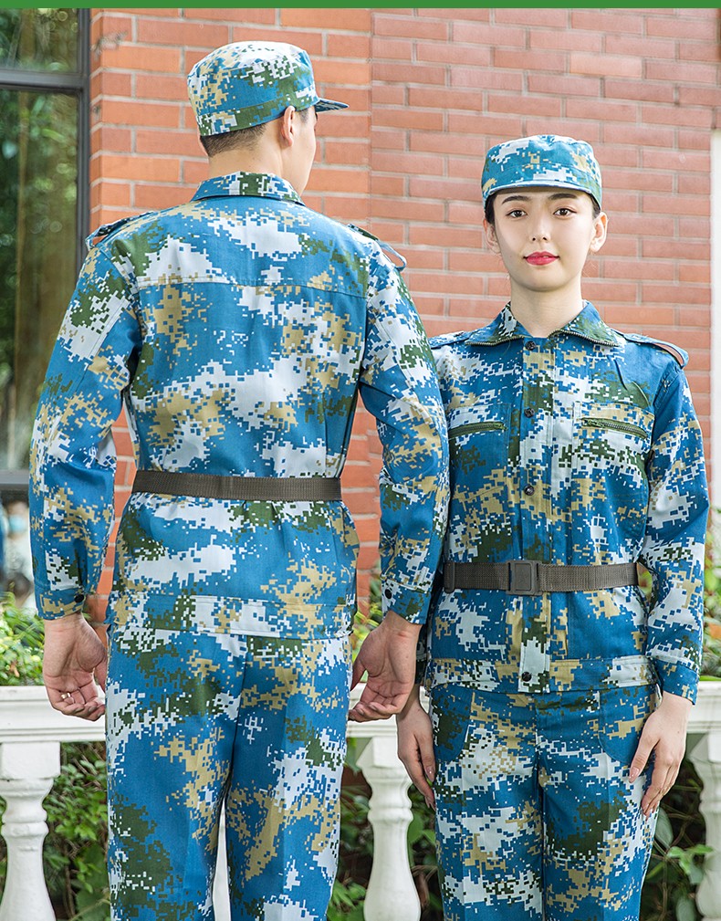 迪迦洛 军训迷彩服全套男女学生夏季薄款迷彩军训服迷彩套装批发军训