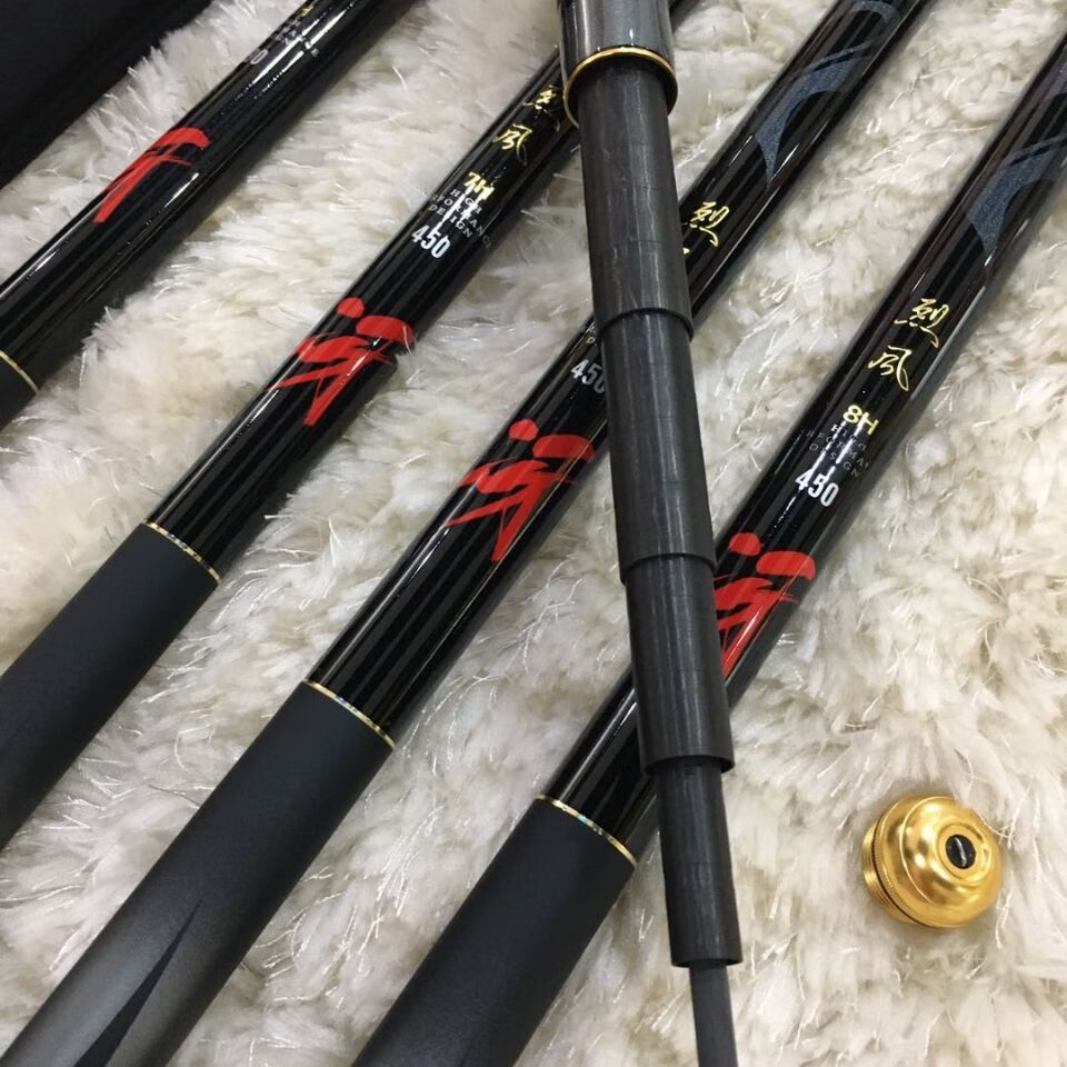 达瓦烈风6h达瓦烈风冴黑镜6h19调鱼竿超轻超硬台钓竿罗非竿黑坑鱼竿