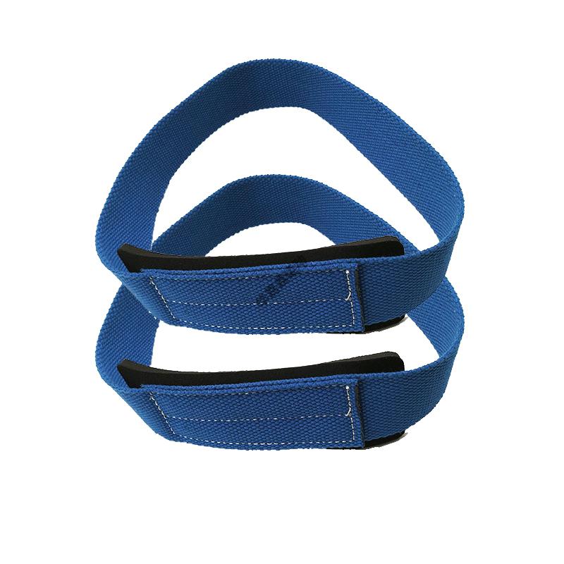 吊单杠辅助带大回防脱落健身引体向上护腕牵引腰椎吊带 蓝色 s号一双