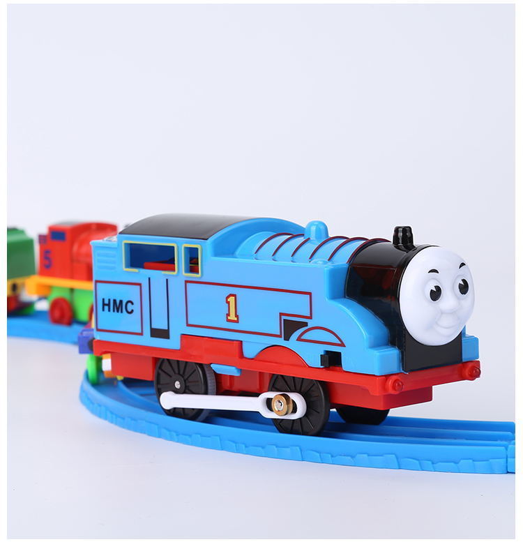 猛仕将小朋友喜欢玩的托马斯小火车玩具轨道电动火车头合金模型小孩