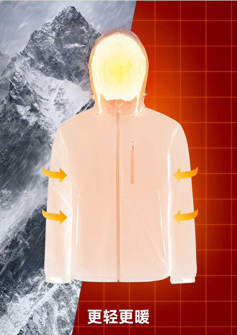 NINETYGO 90分 男士3M新雪丽防泼水连帽棉服 G33491303 179元包邮 值值值-买手聚集的地方