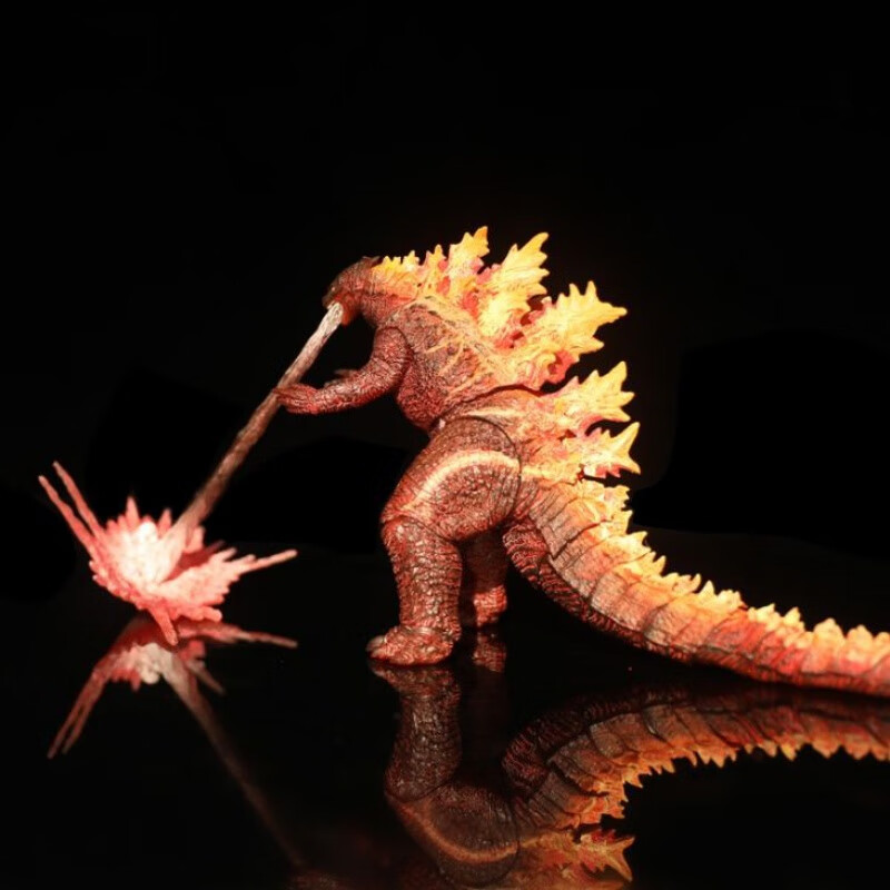 万代(bandai)生日礼物新哥斯拉2怪兽电影2014真红莲模型初代关节可动