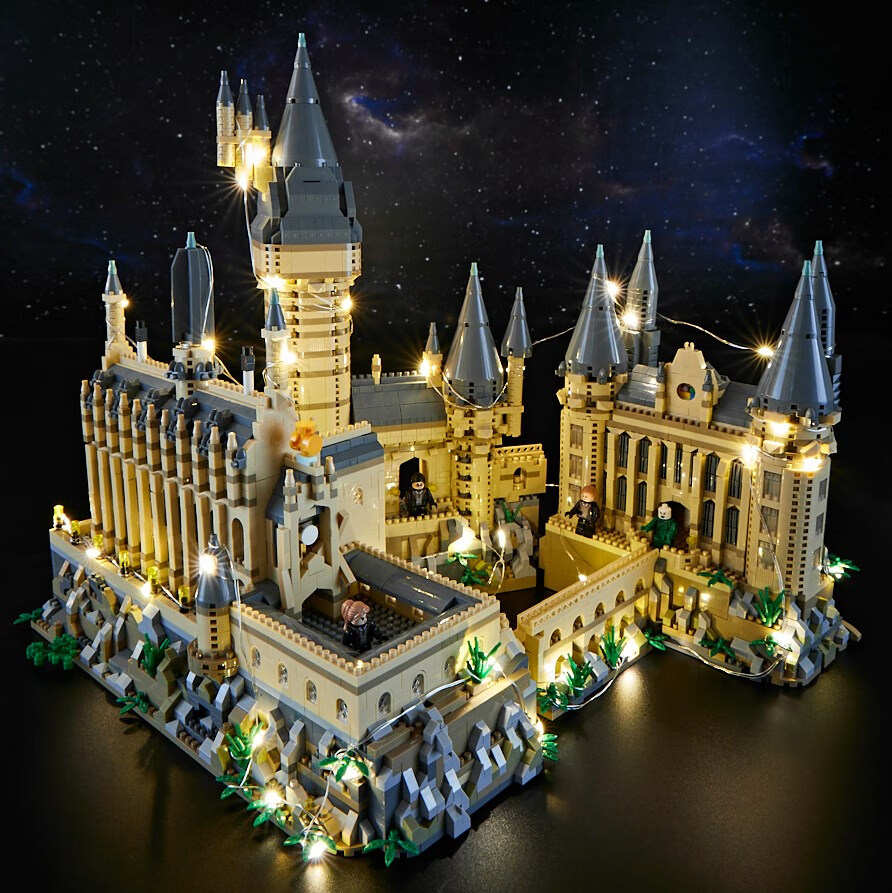 乐··高中国积木哈利波特霍格沃兹城堡拼装高难度杭州西湖桃花潭玩具