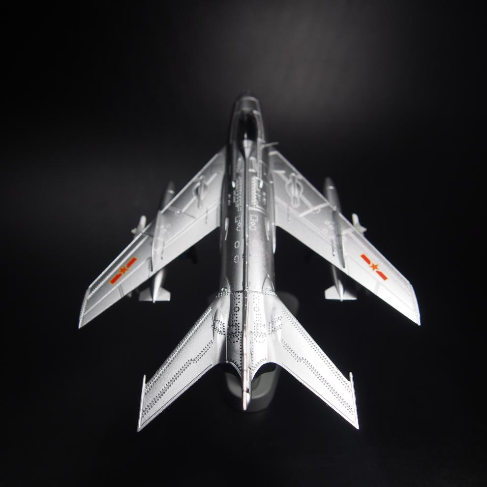 1:72歼6战斗机模型合金仿真飞机摆件退伍纪念品静态成品航模 172歼6