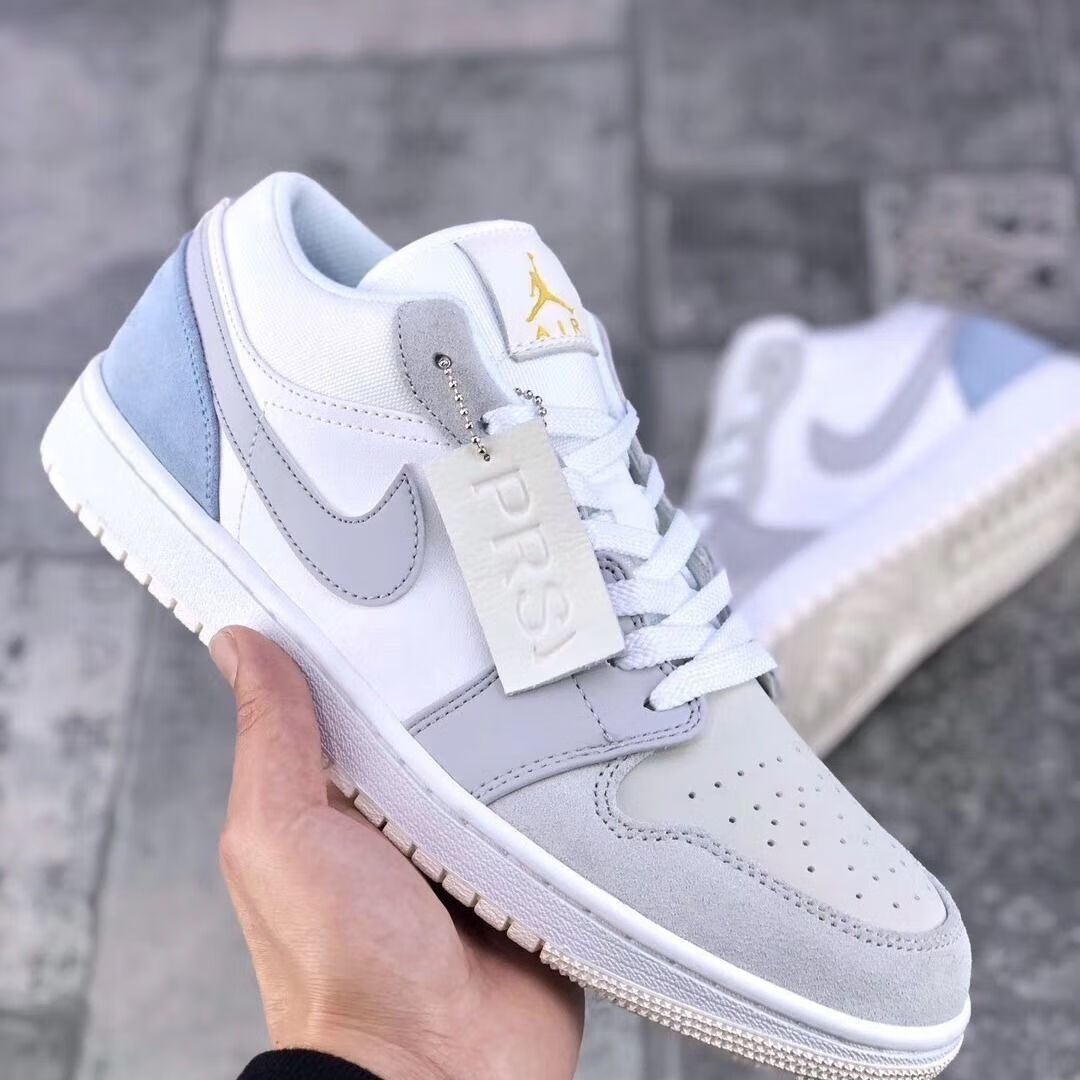 paris小巴黎浅灰校园韩版百搭女学生低帮板鞋cv3043-100 aj1小巴黎