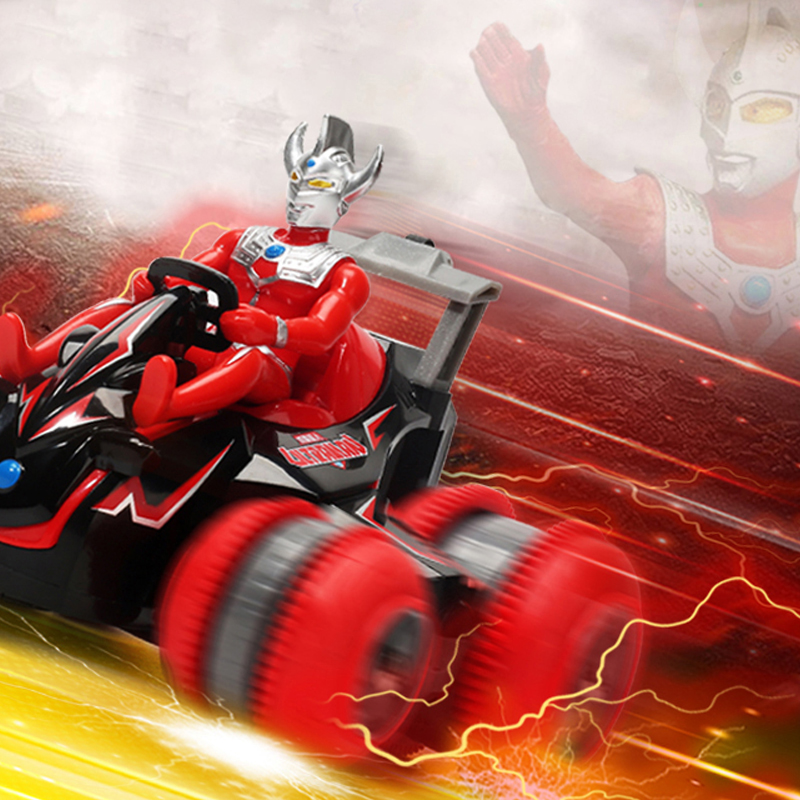 车怪兽公仔儿童生日礼物汽车玩具男孩ll 泰罗奥特曼-特技侧移车【图片