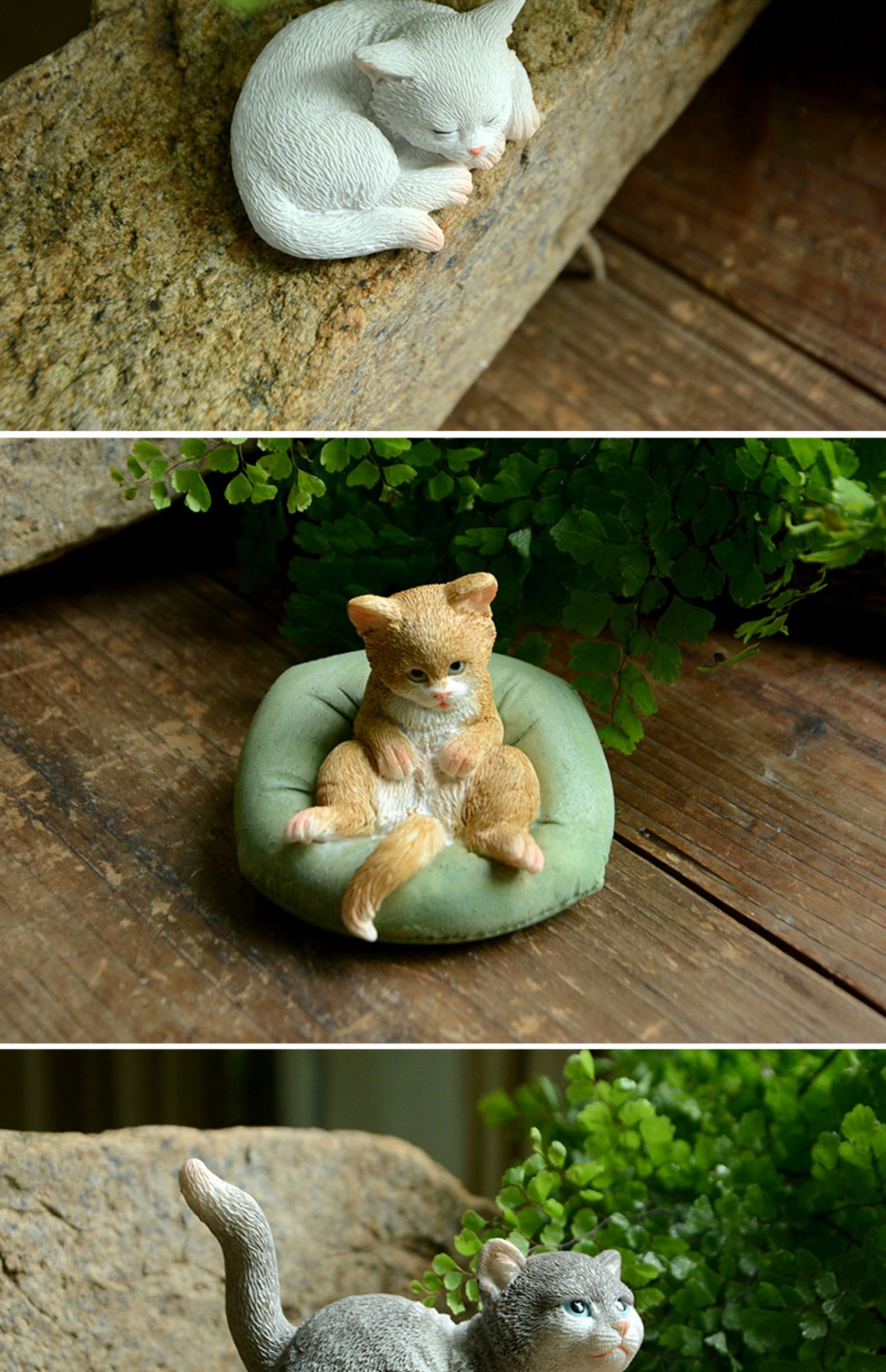 创意猫咪摆件可爱公仔树脂仿真动物日式装饰礼物汽车载手办新年 跳舞