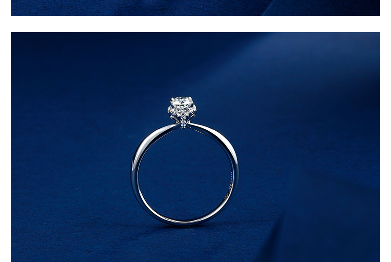 金至尊尊贵系列钻戒女四爪轻奢20分18k金钻石戒指订婚结婚主石20分ij