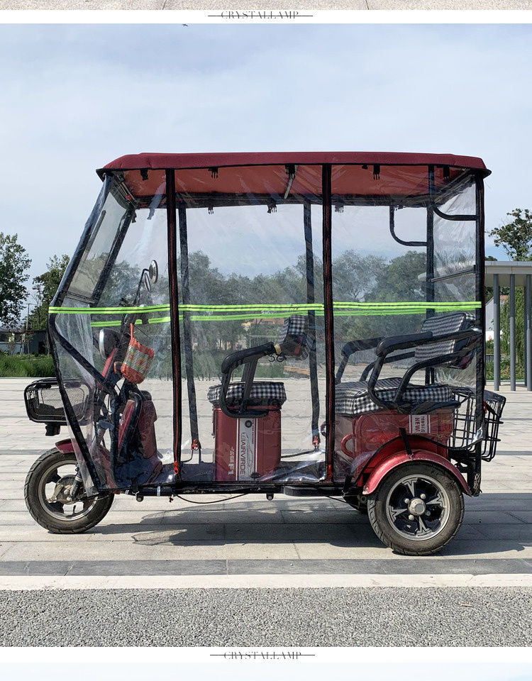 电动三轮车雨棚车篷休闲小巴士遮雨棚老年车车棚电动三轮车全封闭