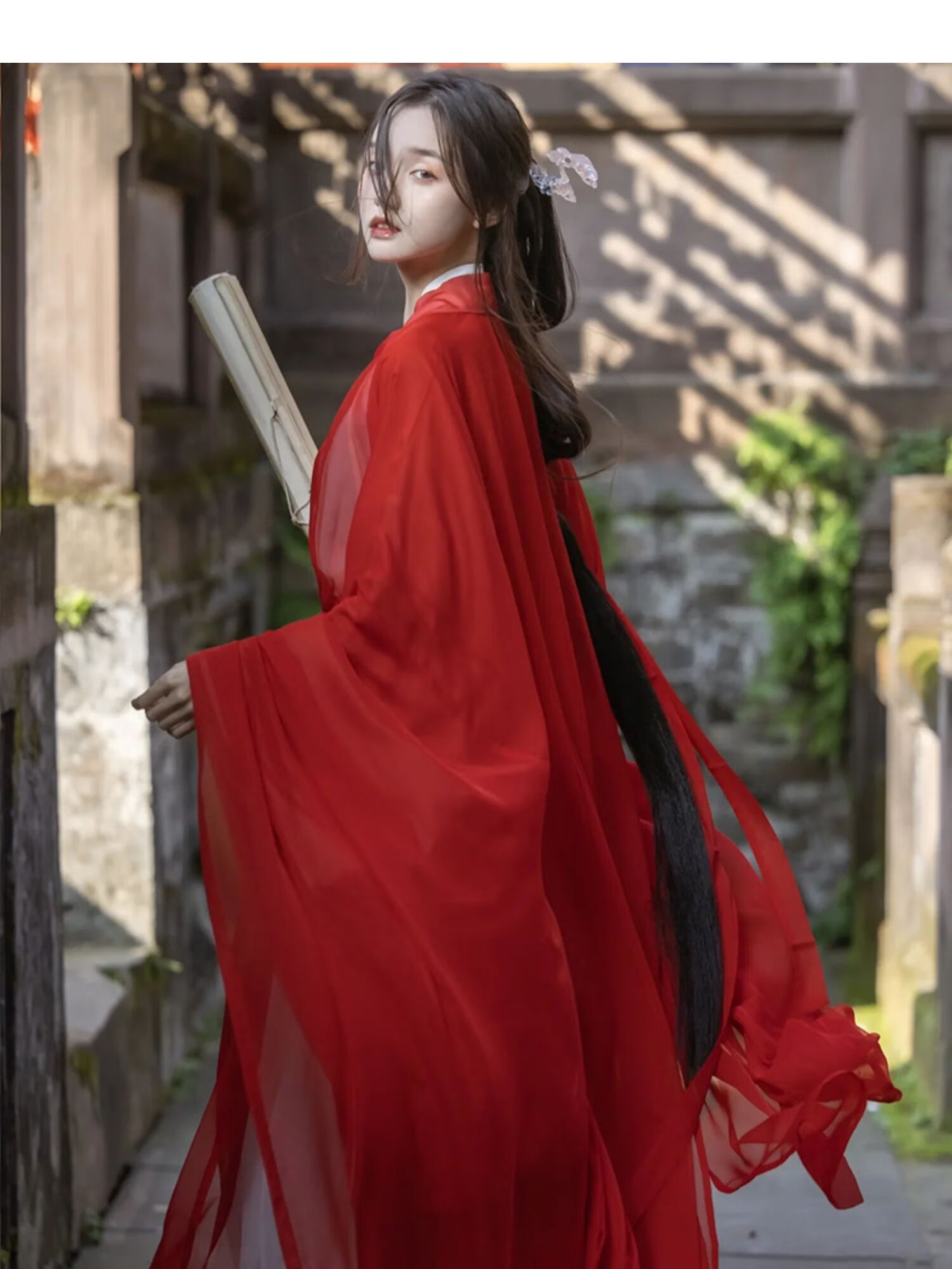 【高端轻奢】神明少女汉服魏晋广袖交领古装仙气飘逸古风连衣裙中国风