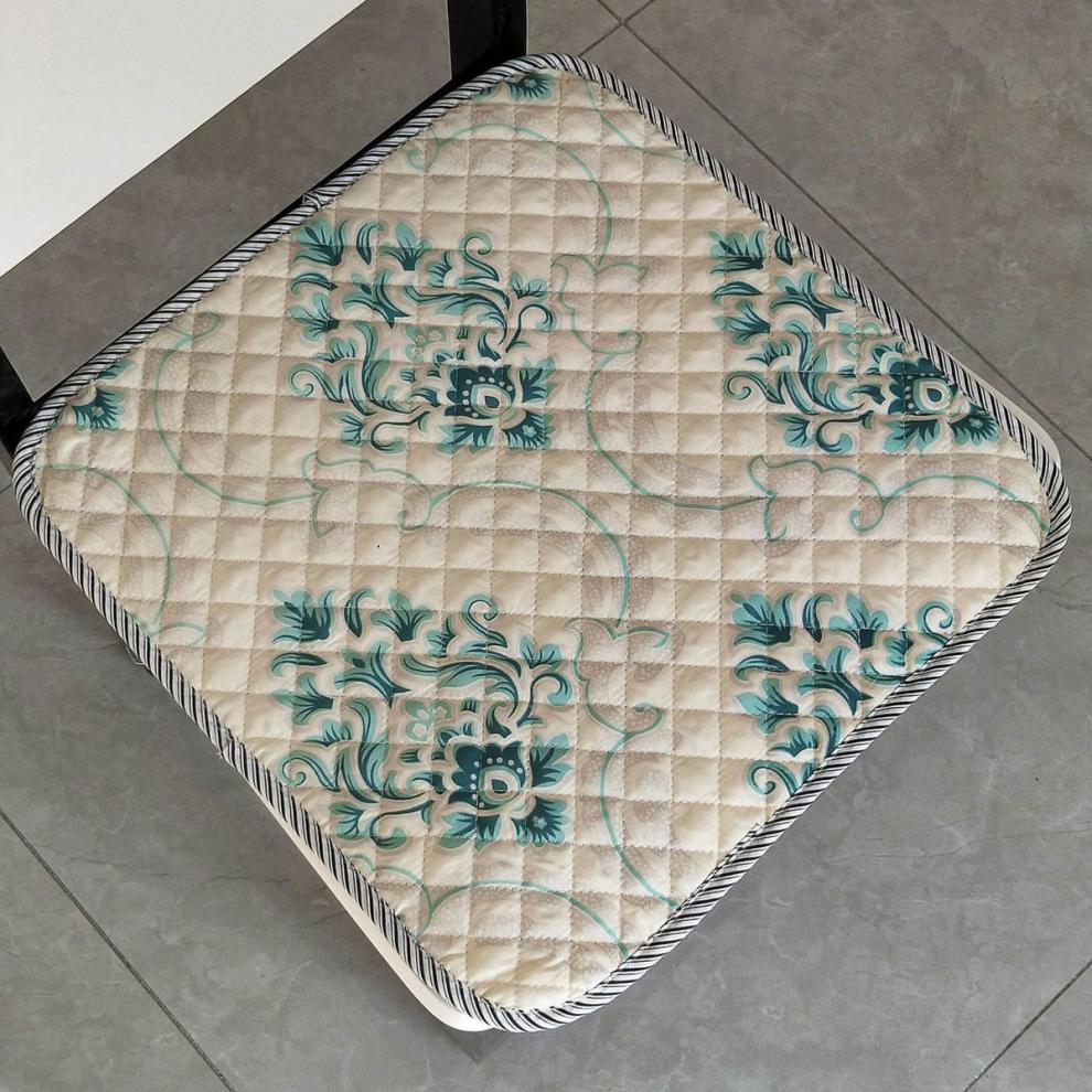 布荷椅子垫饭店餐厅椅坐垫家用办公教室学生滑凳子垫四季通用正方形