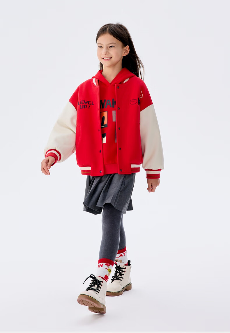 M.Latin Children's Outerwear Spring 2025 New Collection Boys And Girls Windproof Baseball Collar Jacket with Patchwork Desig 16