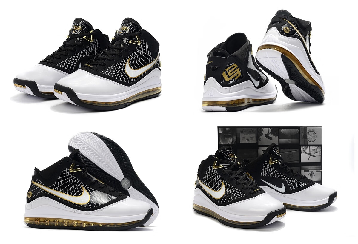 lebron7 qs 詹姆斯7代篮球鞋 实战缓震耐磨气垫休闲男学生运动鞋 骑士