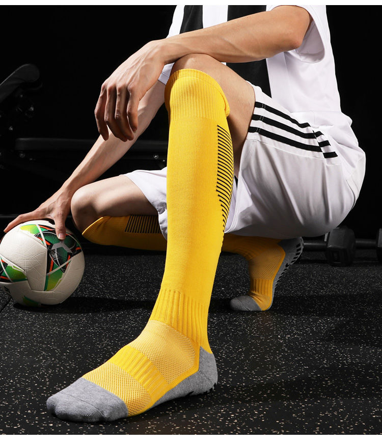 佳依乐长筒过膝足球袜男女夏季薄防滑袜神袜加厚毛巾底中筒运动袜训练