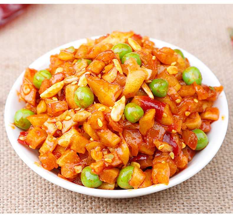 大马佐恩10斤五仁酱丁整箱批发八宝菜5斤袋装下饭咸菜小菜麻辣萝卜干5