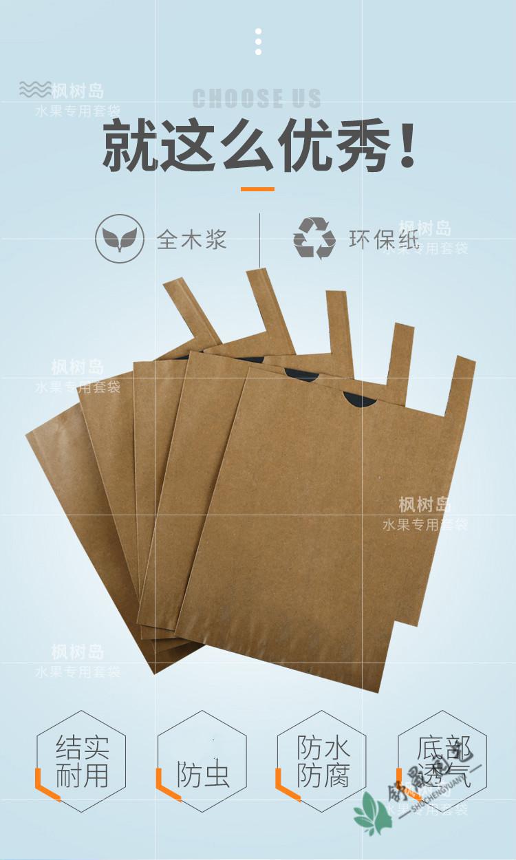 水果套袋专用袋梨套袋枇杷套袋专用袋防鸟苹果袋子芒果桃套袋纸袋平口