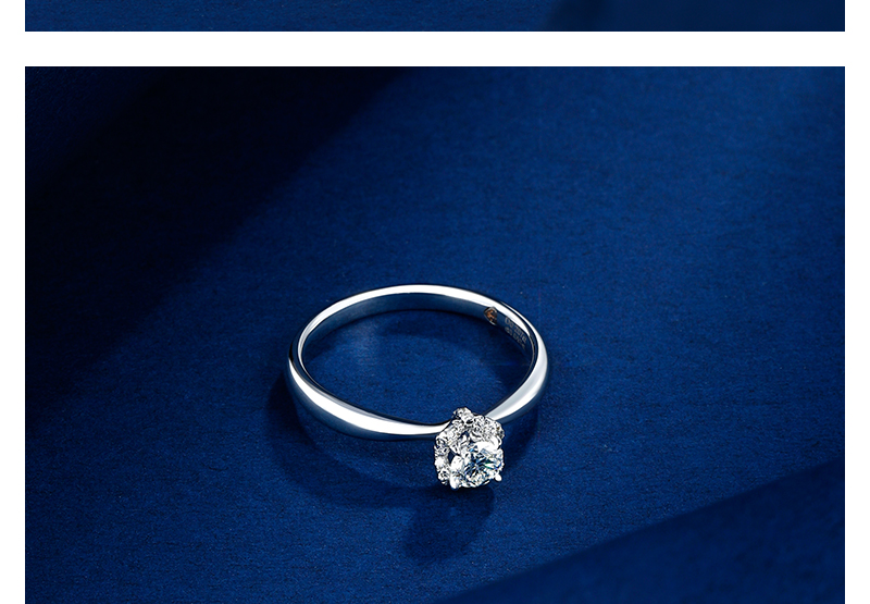 金至尊尊贵系列钻戒女四爪轻奢20分18k金钻石戒指订婚结婚主石20分ij