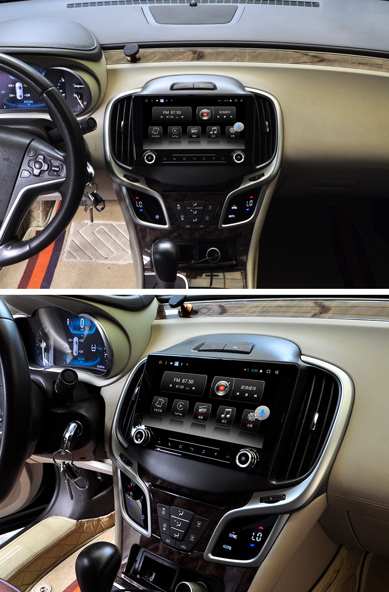 屏车机导航360一体机中控改装carplay 别克君越(4 128) 记录仪【图片