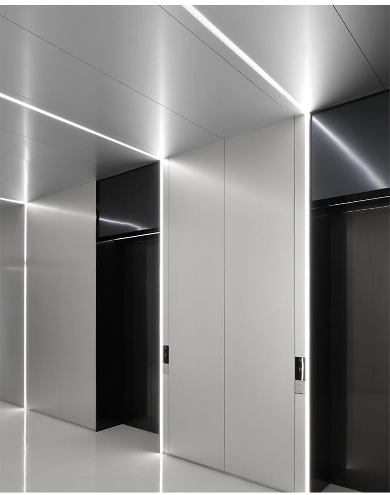 拓匠线条灯无边框led线性灯铝槽灯带嵌入式隐藏黑色型材灯线形无主灯