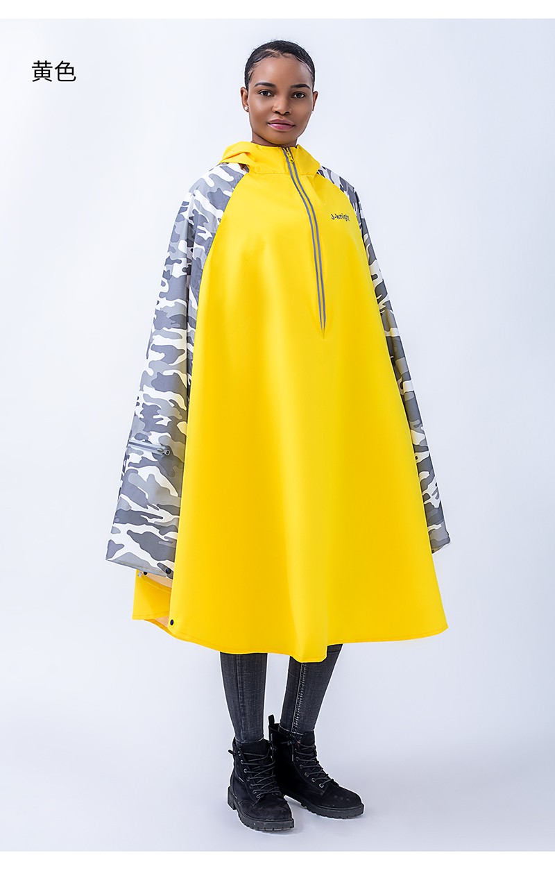 精骑士女士斗篷雨衣时尚宽松男女单人成人防暴雨户外长款电动车自行车