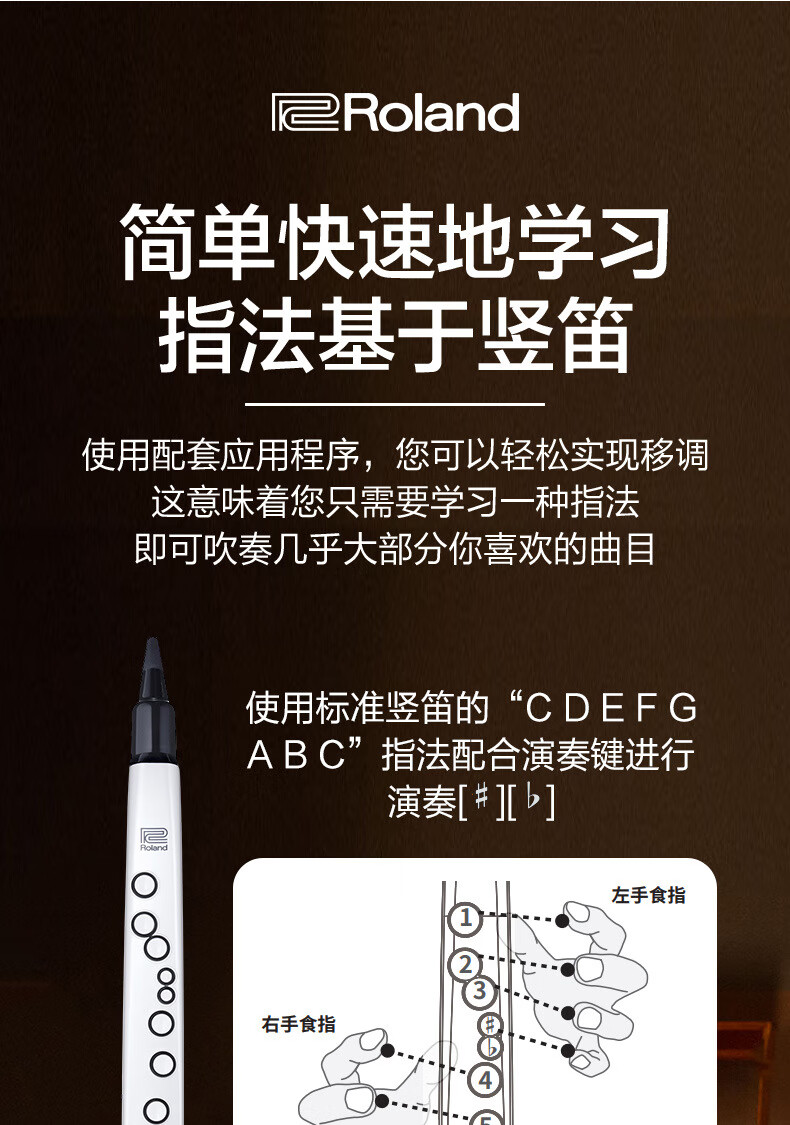 日本罗兰roland电吹管ae01cae01c电吹管萨克斯罗兰电子吹管电子葫芦丝