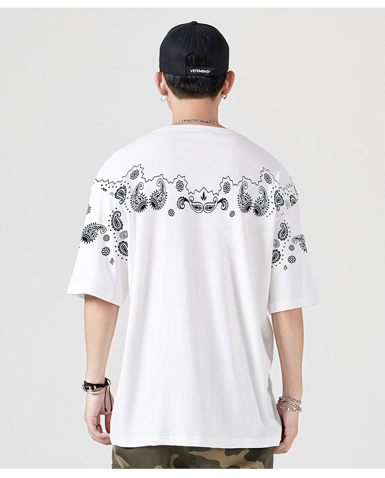 天龙致尊denonsupreme短袖t恤男女潮牌2021夏季oversize宽松大码复古