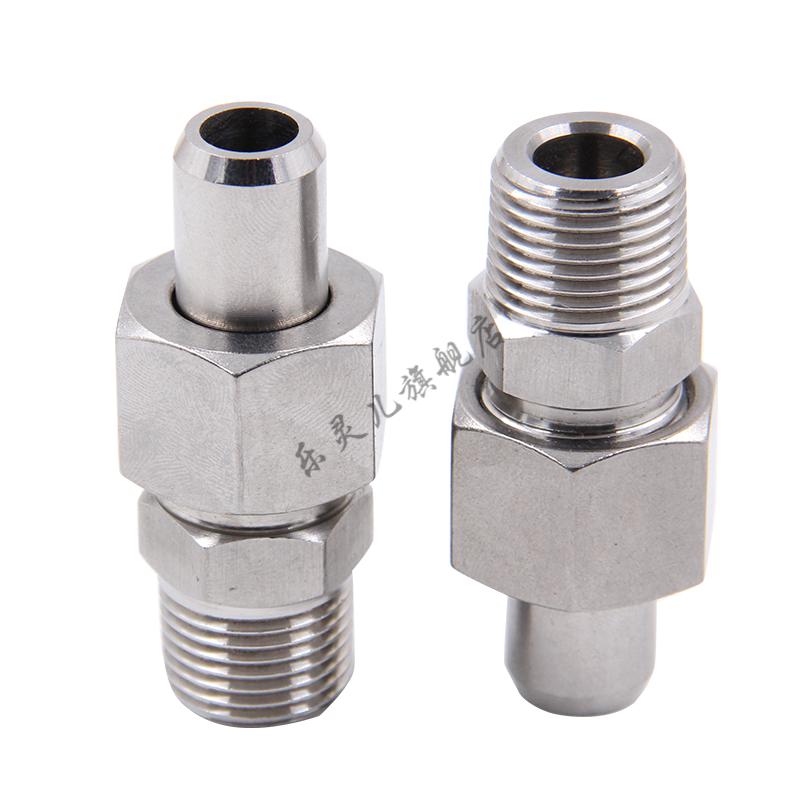 304不锈钢焊接式端直通管接头zq4399-77焊接式公制直通终端管接头 外