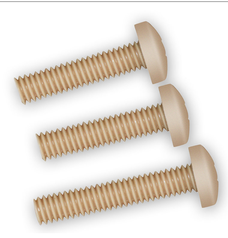 耐高温螺丝peek圆机螺丝 防腐蚀m1.2m2m2.