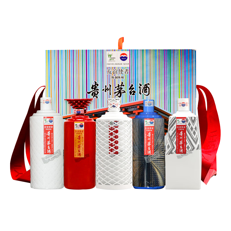 贵州茅台酒茅台收藏套装酱香型白酒53度茅台十大花鸟500ml10瓶