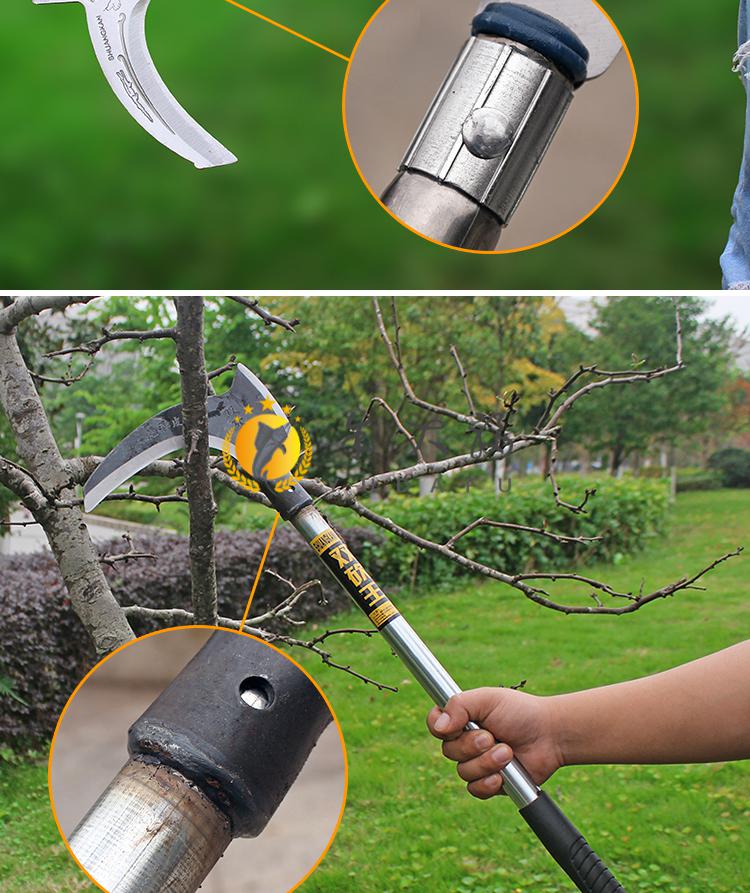 树柴刀镰刀割草草刀除草镰刀头农用户外柴刀嘉际加厚高猛双头割两用