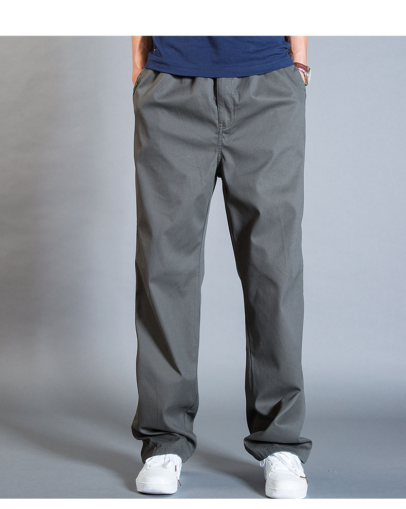 新款夏季薄款运动男裤加肥加大码长裤宽松版休闲裤男士新品工装男裤