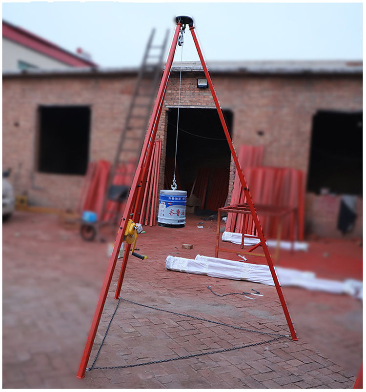 起重可伸缩三脚架手拉葫芦倒链电动葫芦支架1吨2吨3吨4米3米支架国标2