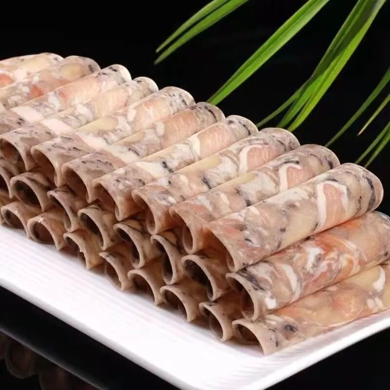 乌鸡片乌鸡卷生鸡肉卷新鲜冷冻涮火锅烤肉食材商用家庭整箱 农家散养