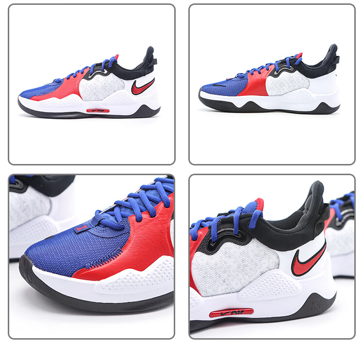 nike耐克pg5保罗乔治5代泡椒黑白配色男子实战篮球鞋cw3146400445