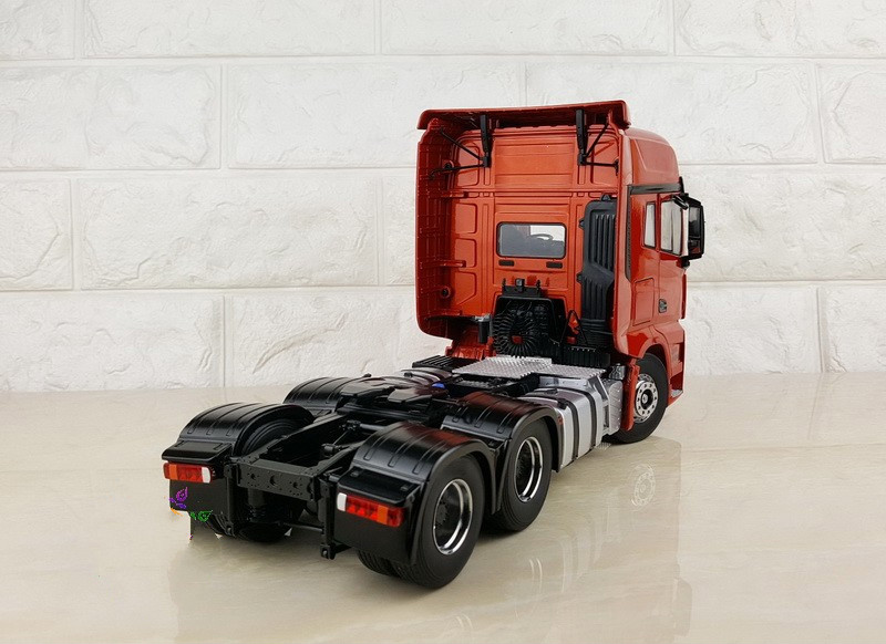 解放j7牵引车模型124一汽原厂拖头集装箱半挂合金卡车摆件解放j7红色