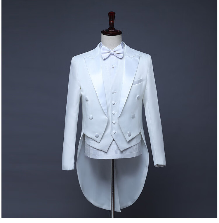 燕尾服新郎结婚礼服演出大合唱宴会年会主持人潮男魔术师西服套装