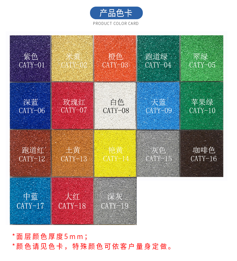 川奥体育健身房epdm地垫500*500*20mm防震隔音垫缓冲地板环保耐磨室内