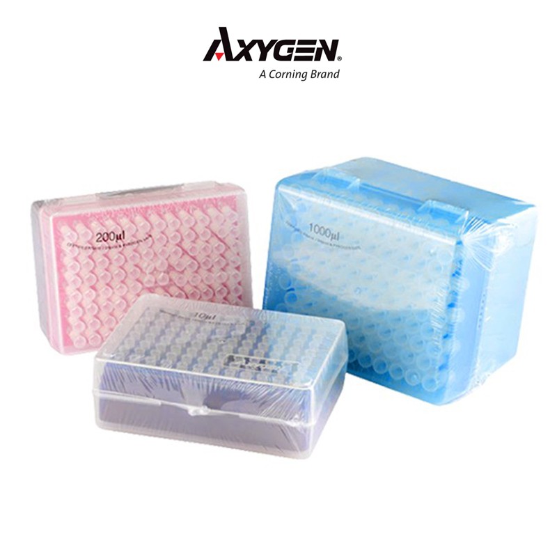 axygen爱思进 1000ul无菌盒装带滤芯蓝吸头枪头tip管嘴 tf