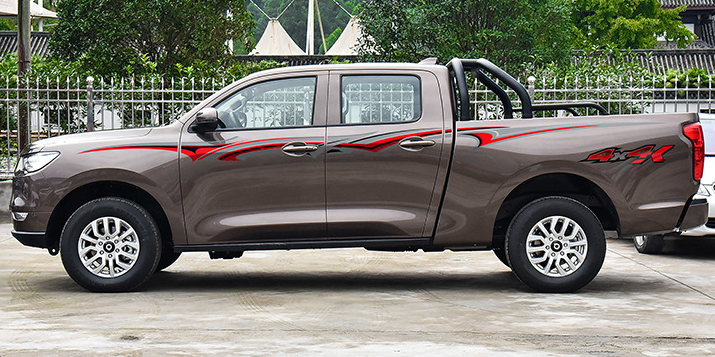 爱温适用于19-20款长城炮车身彩条拉花皮卡车个性改装贴纸炮腰线车贴