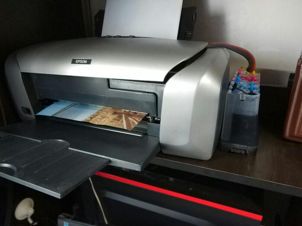 旗舰自营二手爱普生r230打印机六色彩色喷墨照片连供热转印升华打印机