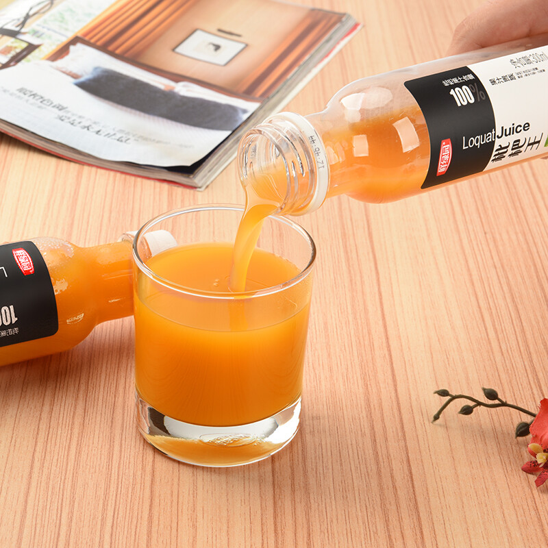 鲜绿园枇杷汁300ml瓶鲜绿园枇杷100原浆箤取枇杷汁饮品果汁饮料调制
