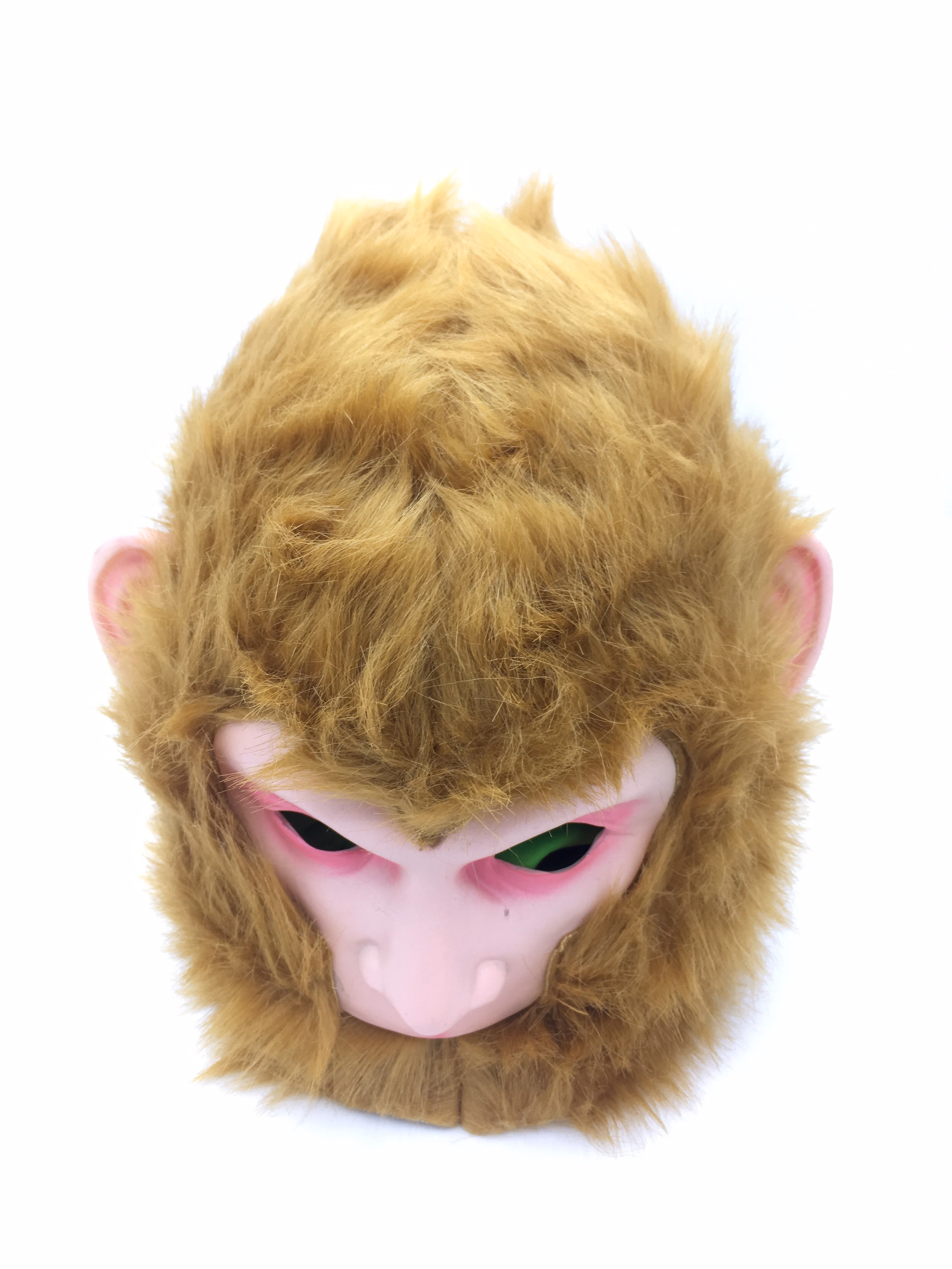 万圣节新款毛脸孙悟空美猴王西游记演出面具头套猴头表演拍照道具 美